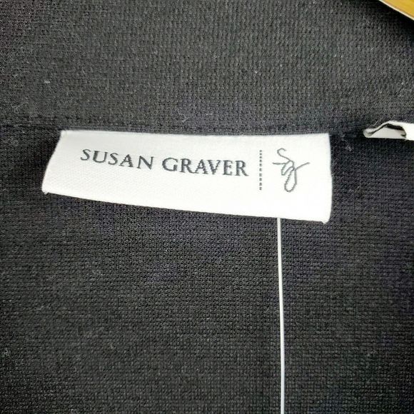 Susan Graver Black Ponte Stretch Blazer 26W NWOT - Picture 6 of 7